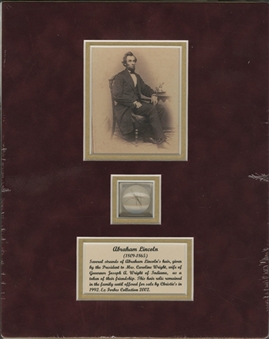 Abraham Lincoln Hair Display (University Archives LOA)